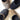 La Cadena ラカデナ JAPONESA SOLID VELOUR x LEOPARD TRIM BLACK ベロアワンストラップ 55621/002