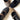 La Cadena ラカデナ JAPONESA SOLID VELOUR x LEOPARD TRIM BLACK ベロアワンストラップ 55621/002