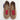 La Cadena ラカデナ GIMNASIA - SUMMER PILE PILE PANEL SLIP ON kids サマーパイル MARRON×RED 55233/11/03