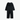 ★30%OFF★2024AW★mini rodini ミニロディーニ CATSUIT ONESIE Black