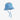 ★Chapter2★2025SS★mini rodini ミニロディーニ Note aop emb sun hat Blue