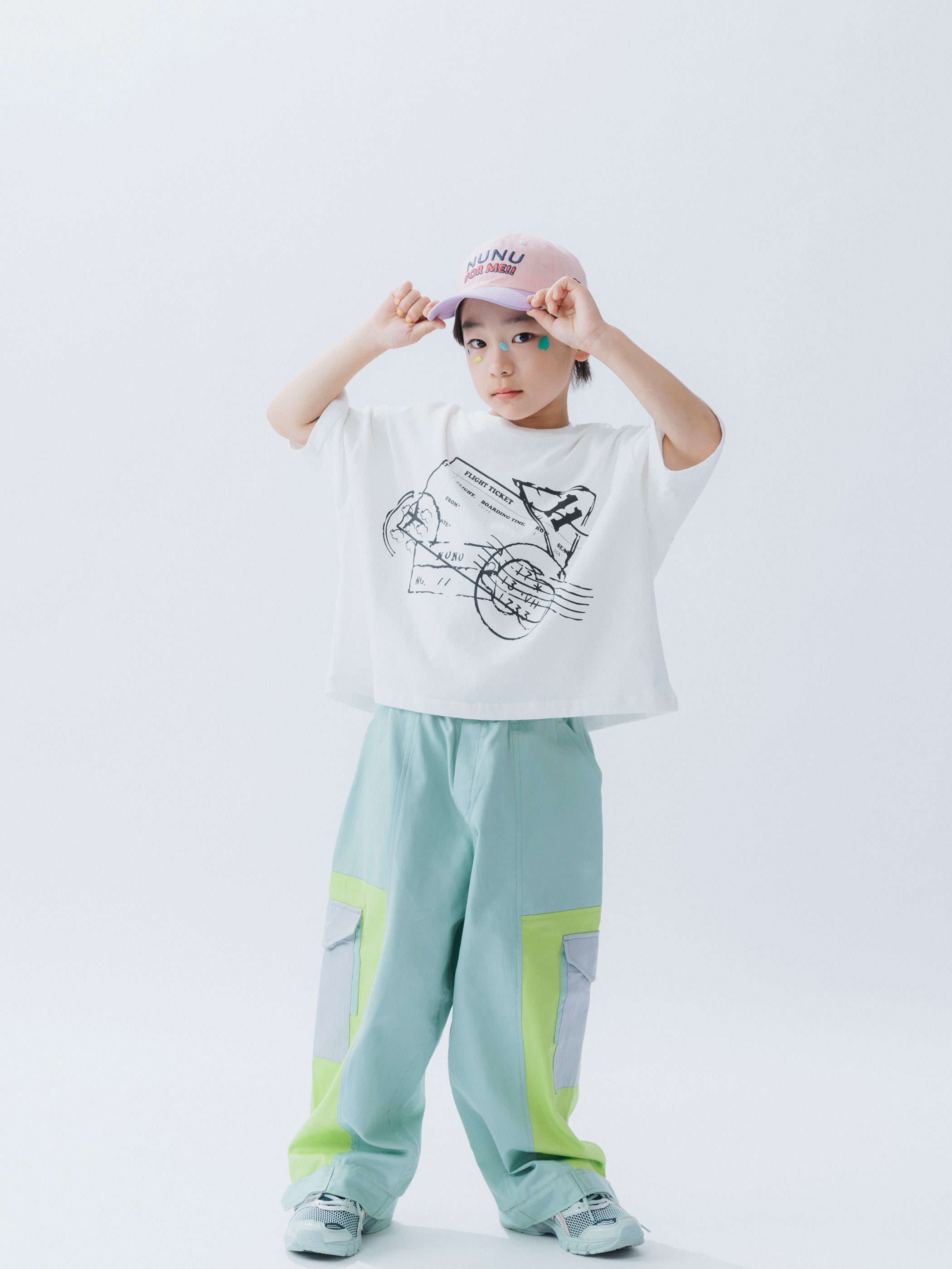 セレモニー　nunuform ヌヌフォルム　セットアップ　145 ☆入荷済み☆kihanan春の特注Tシャツ☆nunuforme ヌヌフォルム White kh007