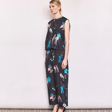 ★入荷済み★2026SS★STELLA CIFFON ステラシフォン Life new color print pants ST2-26204A