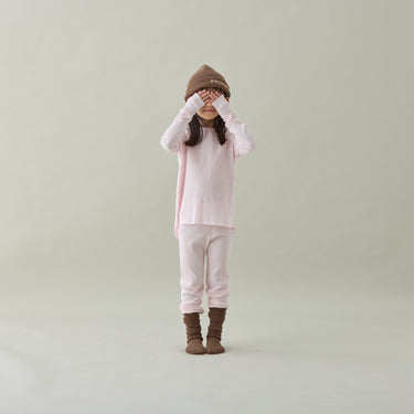 ★入荷済み★2026AW★MOUN TEN. マウンテン zigzag rib longsleeve baby pink MT117-2003