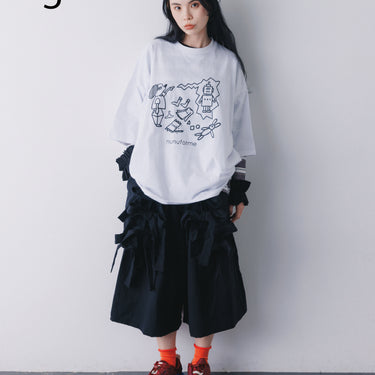 ★入荷済み★2026AW★nunuforme ヌヌフォルム リボンサロペパンツ Black Adult 03-nf26-656-015
