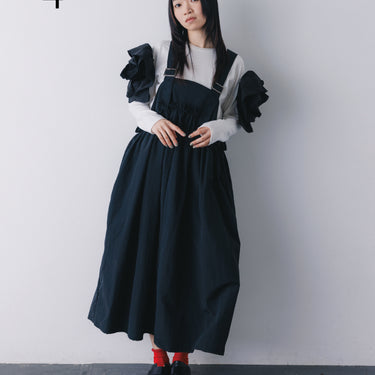 ★入荷済み★2026AW★nunuforme ヌヌフォルム ボリューム フリル ジャンスカ Black 04-nf26-401-025
