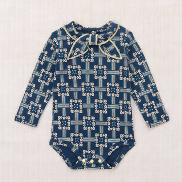 ★WINTER Collection★DROP1★Misha & Puff ミーシャアンドパフ BABY SCOUT ONESIE MOONLIGHT RAILROAD FLORAL B3045W26-2BD