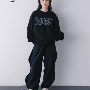 ★入荷済み★2026AW★nunuforme ヌヌフォルム ウェーブパンツ Black 05-nf26-648-025