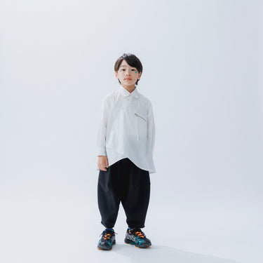 ★入荷済み★2026SS★nunuforme ヌヌフォルム アシンメトリージップシャツ OffWhite 06-nf25-526-035