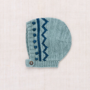 ★WINTER Collection★DROP1★Misha & Puff ミーシャアンドパフ BABY ZIG ZAG BONNET SLATE B1225W26-679