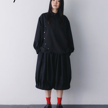 ★入荷済み★2026AW★nunuforme ヌヌフォルム タックショート パンツ Black 07-nf26-654-029