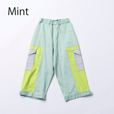 ★入荷済み★2026SS★nunuforme ヌヌフォルム トリコロールカーゴパンツ Mint 08-nf25-640-007