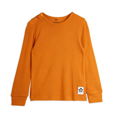 ★Chapter1★2025AW★mini rodini ミニロディーニ Modal rib ls tee Brown