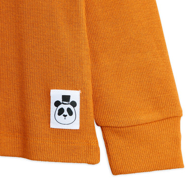 ★Chapter1★2025AW★mini rodini ミニロディーニ Modal rib ls tee Brown