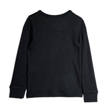 ★Chapter1★2025AW★mini rodini ミニロディーニ Modal rib ls tee Black