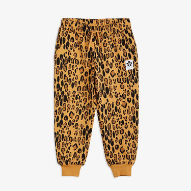 ★BASIC★mini rodini ミニロディーニ Basic leopard sweatpants Beige