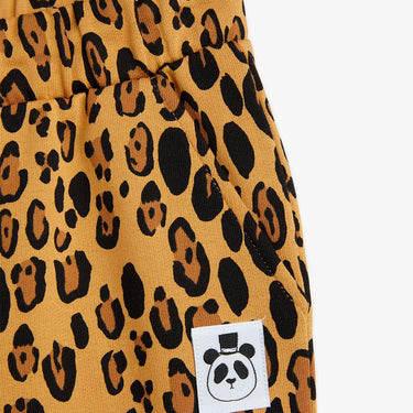 ★BASIC★mini rodini ミニロディーニ Basic leopard sweatpants Beige