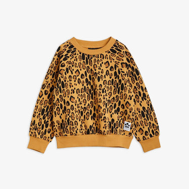 ★BASIC★mini rodini ミニロディーニ Basic leopard sweatshirt Beige