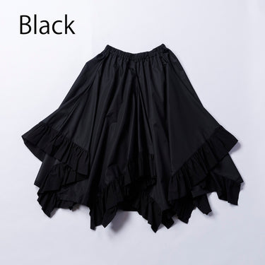 ★入荷済み★2026SS★nunuforme ヌヌフォルム イレギュラーフリルスカート Black Adult 12-nf25-533-033