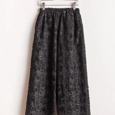 ★2026AW★STELLA CIFFON ステラシフォン Broken Floral Jacquard pants Black ST3-27202