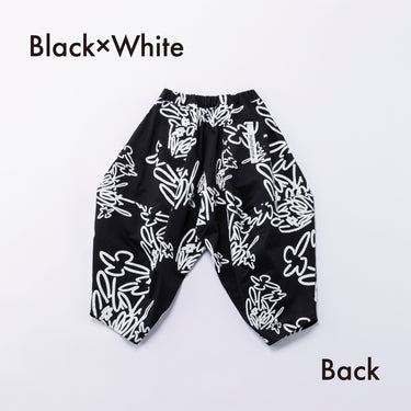★入荷済み★2026AW★nunuforme ヌヌフォルム OKIフラワー 八分丈 ポインテッドパンツ Black×White 13-nf26-621-265