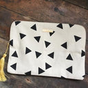 ★40%OFF★arkakama アルカカマ This is a BIG PORCH Triangle CREAM×BLACK AR00011