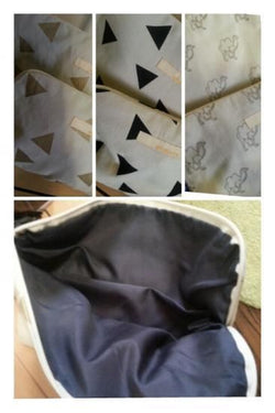 ★40%OFF★arkakama アルカカマ This is a small PORCH Triangle CREAM×BLACK