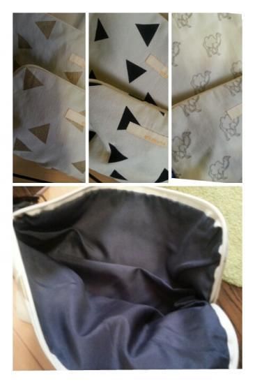 ★40%OFF★arkakama アルカカマ This is a small PORCH Triangle CREAM×BLACK