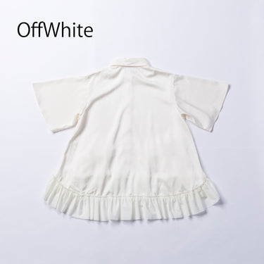 ★入荷済み★2026SS★nunuforme ヌヌフォルム ボリュームフリルシャツ OffWhite Adult 14-nf25-549-253
