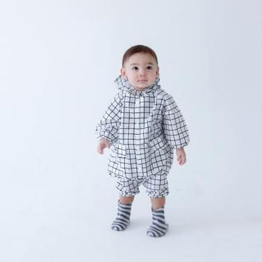 ★40％OFF★chocolatesoup★GEOMETRY RAINSUIT CS-10038 GRID レインスーツ グリッド