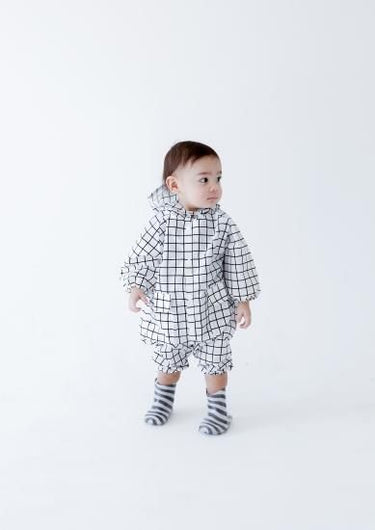 ★40％OFF★chocolatesoup★GEOMETRY RAINSUIT CS-10038 GRID レインスーツ グリッド