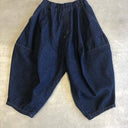 ★BASIC★ns-621-017 nunuforme ヌヌフォルム デニム ポインテッド パンツ one-Wash
