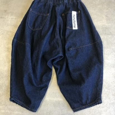 ★BASIC★ns-621-017 nunuforme ヌヌフォルム デニム ポインテッド パンツ one-Wash