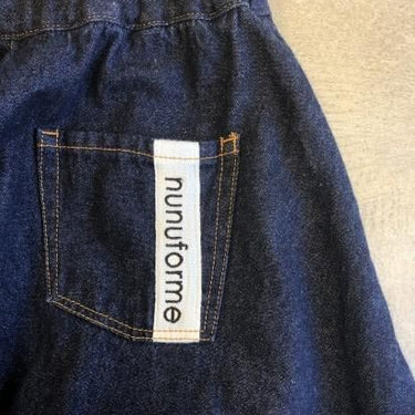 ★BASIC★ns-621-017 nunuforme ヌヌフォルム デニム ポインテッド パンツ one-Wash