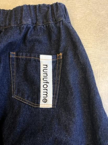 ★BASIC★ns-621-017 nunuforme ヌヌフォルム デニム ポインテッド パンツ one-Wash