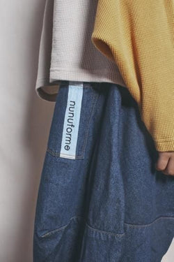 ★BASIC★ns-621-017 nunuforme ヌヌフォルム デニム ポインテッド パンツ one-Wash