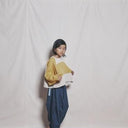 ★BASIC★ns-621-017 nunuforme ヌヌフォルム デニム ポインテッド パンツ one-Wash