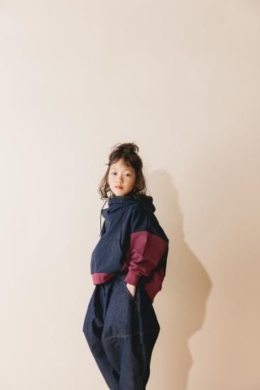 ★BASIC★ns-621-017 nunuforme ヌヌフォルム デニム ポインテッド パンツ one-Wash