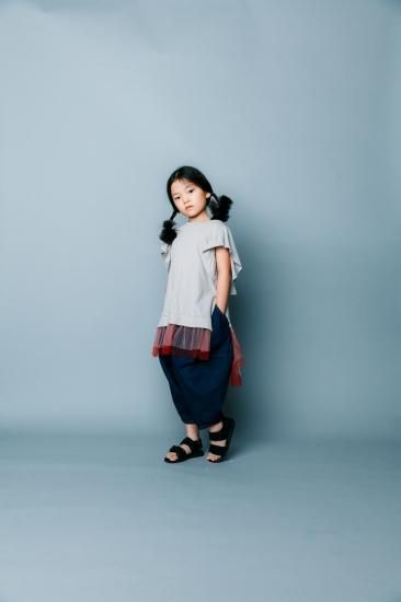 ★BASIC★ns-621-017 nunuforme ヌヌフォルム デニム ポインテッド パンツ one-Wash