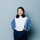 ★BASIC★ns-621-017 nunuforme ヌヌフォルム デニム ポインテッド パンツ one-Wash