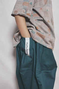 ★BASIC★ns-621-005 nunuforme ヌヌフォルム オックス ポインテッド パンツ Green