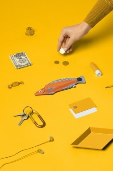 Donfisher ドンフィッシャー Orange Señorita Keychain 撥水加工 魚キーリング