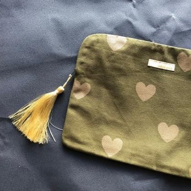 ★40%OFF★arkakama アルカカマ This is a  BIG PORCH Ha-to♥ KHAKI x GOLD AR00011