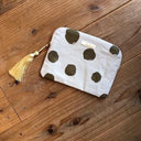 ★40%OFF★arkakama アルカカマ This is a small PORCH THIS IS a DOT CREAM×GOLD AR00012