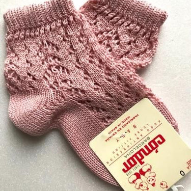 Condor コンドル パールオープンワーク ショートソックス 526 Rosa palo ピンク 2518-4