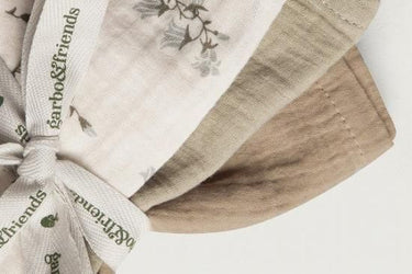 garbo&friends ガルボアンドフレンズ BLUEBELL MUSLIN Burp Cloths 3色セット GF214P3821GL GF213022-1600-341GL