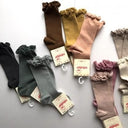 Condor コンドル KNEE SOCKS LACE EDGING CUFF レースエッジングカフ ニーソックス 257 Carbon チャコール 2409/2