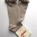 Condor コンドル KNEE SOCKS LACE EDGING CUFF レースエッジングカフ ニーソックス 334 Piedra ピンクベージュ 2409/2