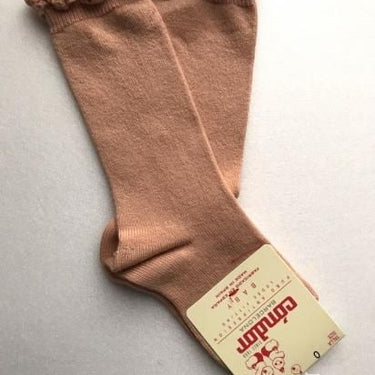 Condor コンドル KNEE SOCKS LACE EDGING CUFF レースエッジングカフ ニーソックス 623 Durazno もも色 2409/2