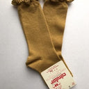 Condor コンドル KNEE SOCKS LACE EDGING CUFF レースエッジングカフ ニーソックス 629 Mostaza マスタード 2409/2